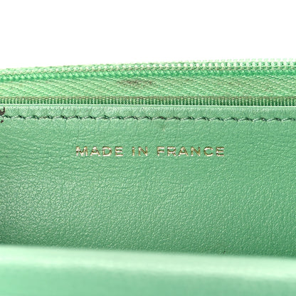 Chanel Caviar Quilted Wallet on Chain WOC Green 7 of 13