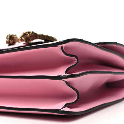 Gucci Moon Calfskin Web Medium Dionysus Bamboo Top Handle Bag Sugar Pink Blue Agata Hibiscus Red 12 of 12
