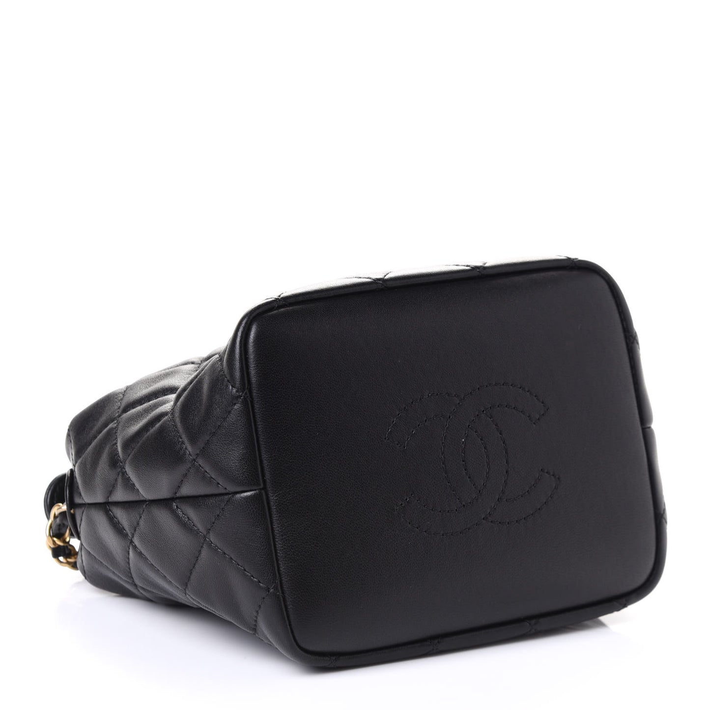 Lambskin Quilted Small Perfect Meeting Hobo Black