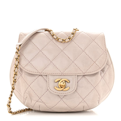 Chanel Glazed Calfskin Quilted Medium Bubble CC Flap Light Pink 1 of 10