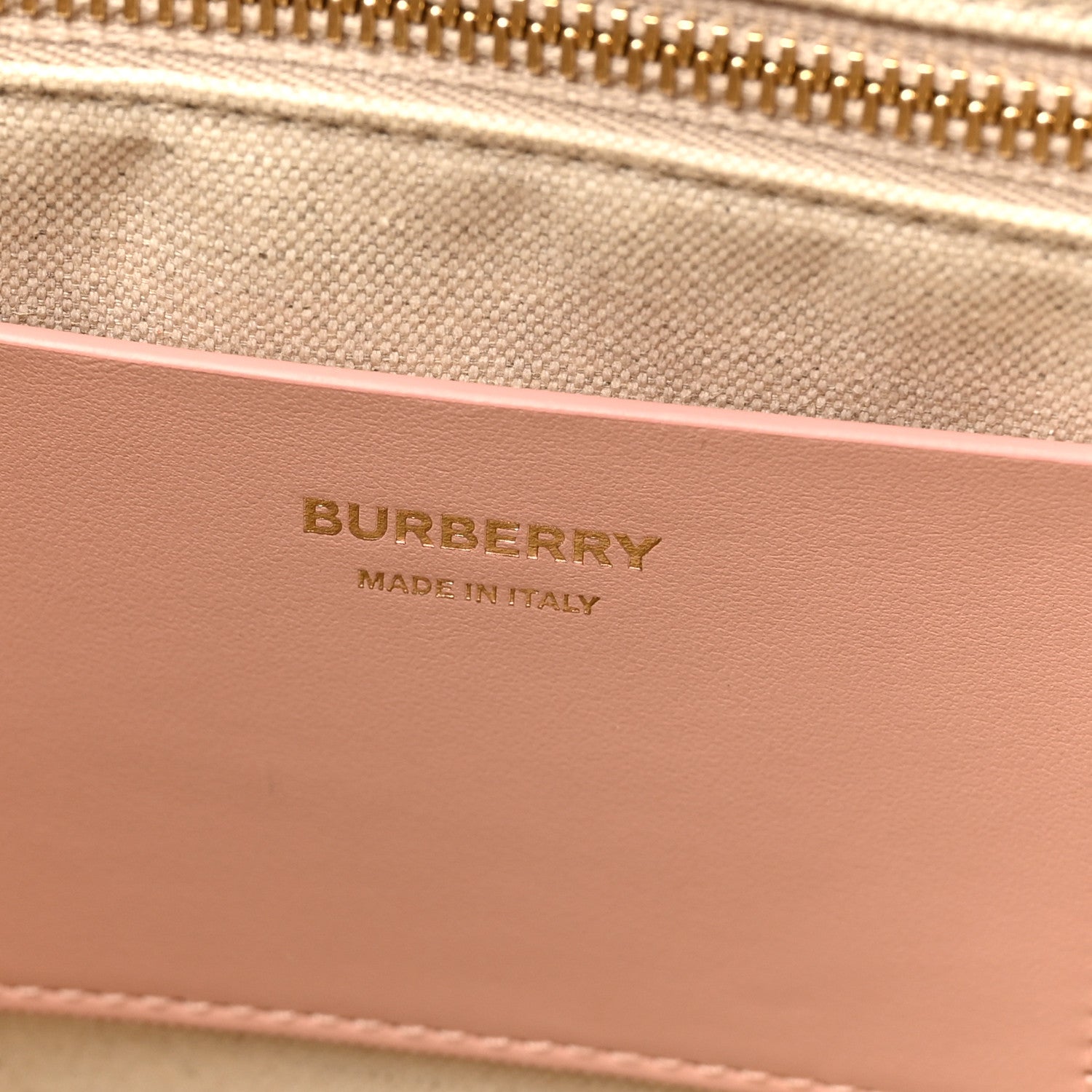 Burberry Canvas Smooth Calfskin Medium Two Tone Freya Tote Dusty Pink 6 of 10