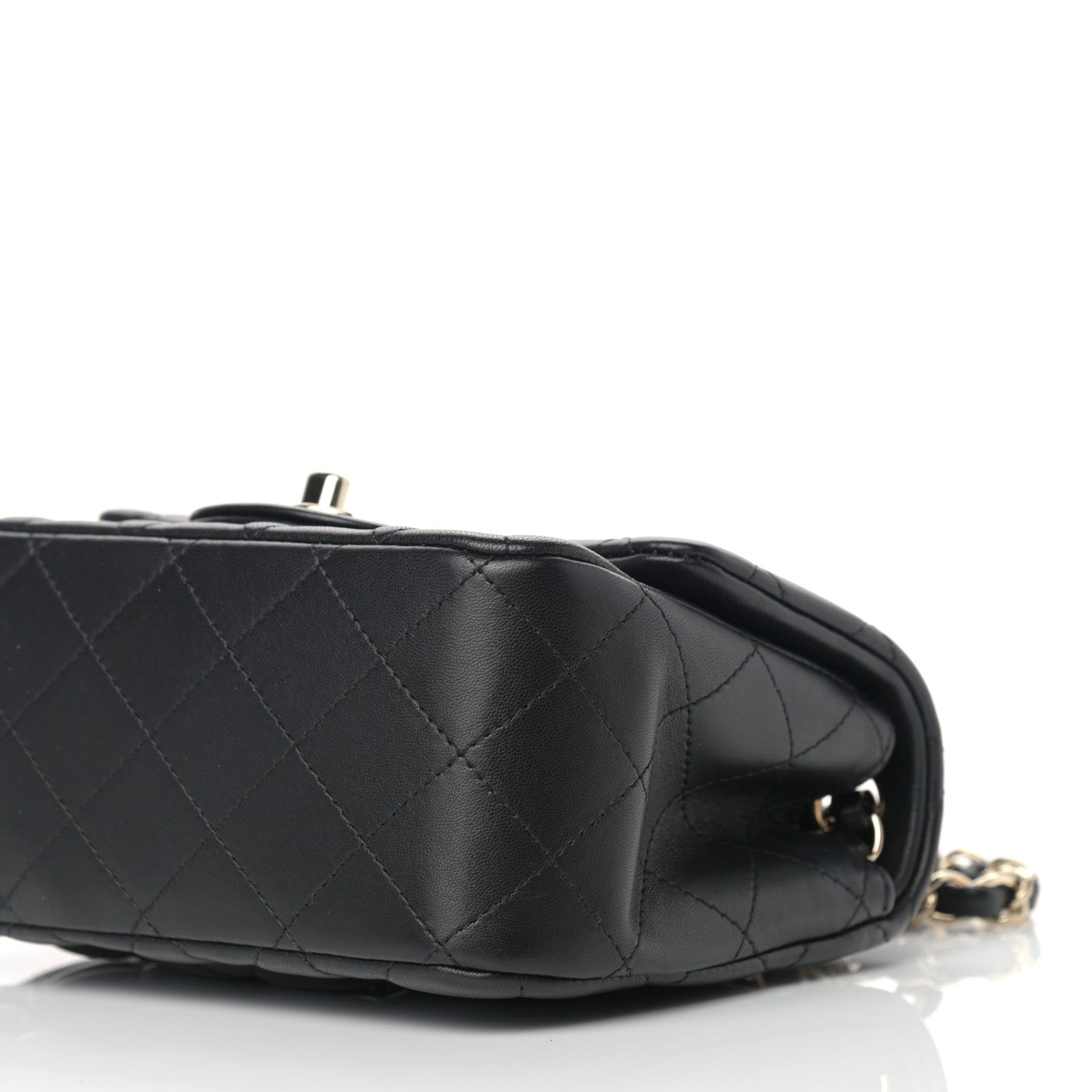 Chanel Lambskin Quilted Mini Square Flap Black 9 of 9