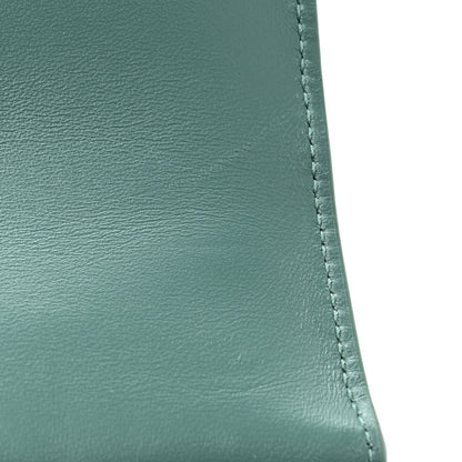 Saint Laurent Calfskin Snakeskin Small Monogram Sunset Sea Green 13 of 16
