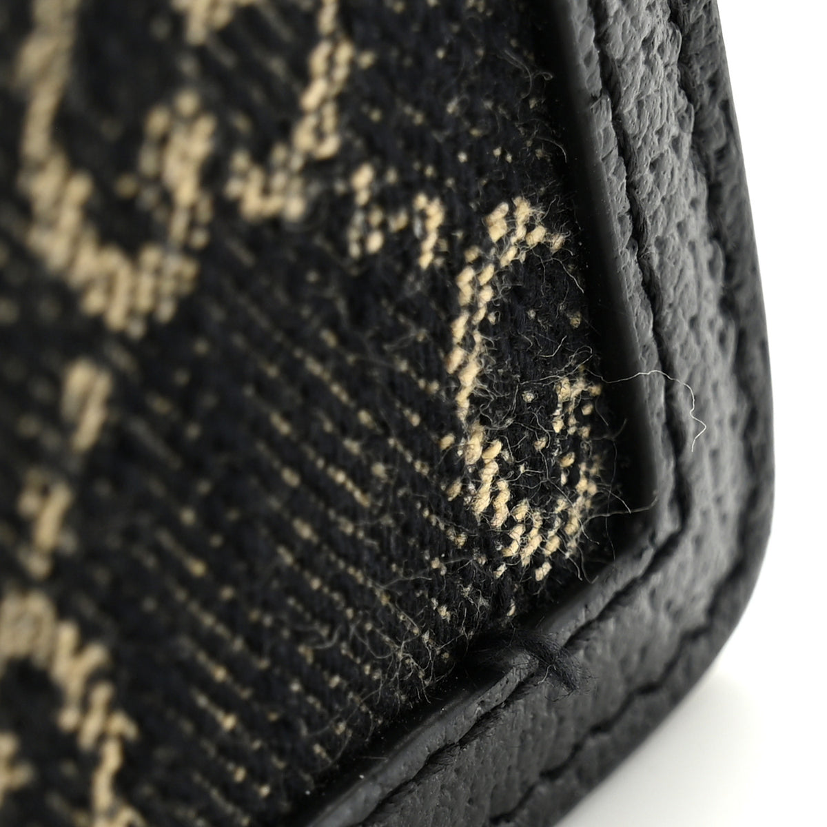 Gucci Jacquard Black Denim GG Monogram Super Mini Dionysus Shoulder Bag Black Ivory 10 of 10
