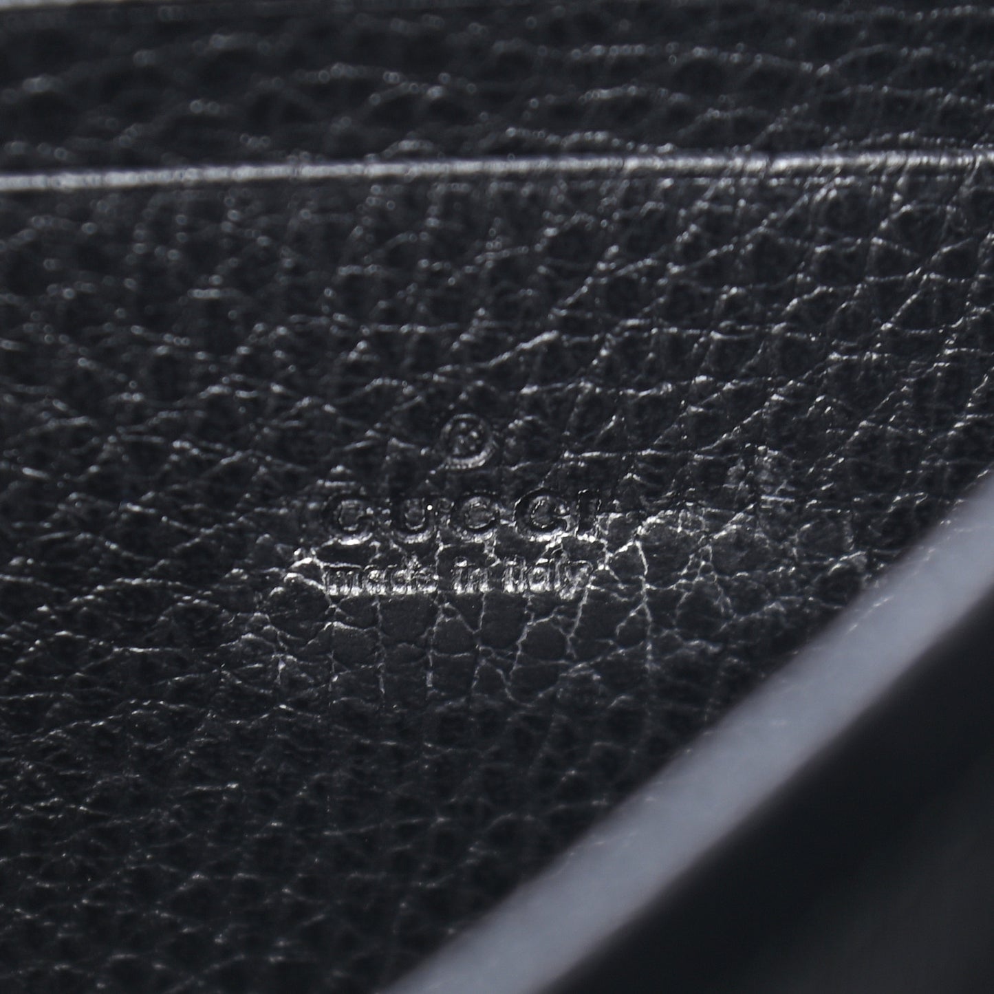 Calfskin Mini Dionysus Chain Wallet Black