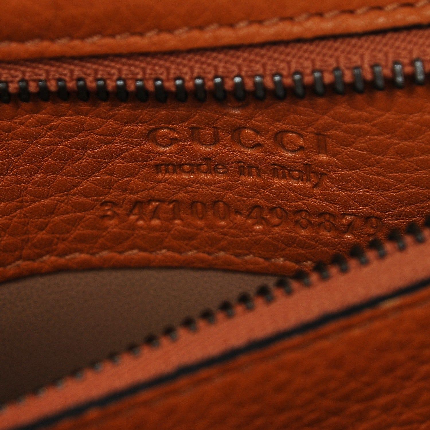 Gucci Suede Small Nouveau Fringe Shoulder Bag Orange 7 of 7