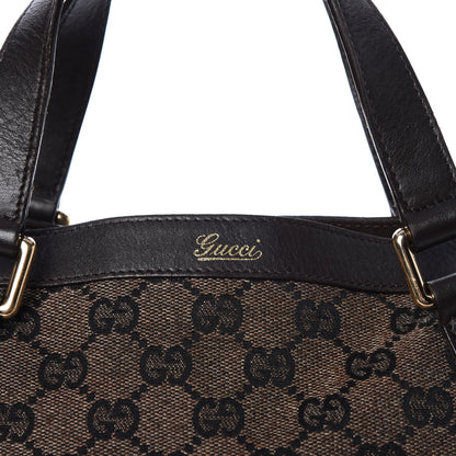 Gucci Monogram Medium Abbey Convertible Tote Dark Brown 6 of 13