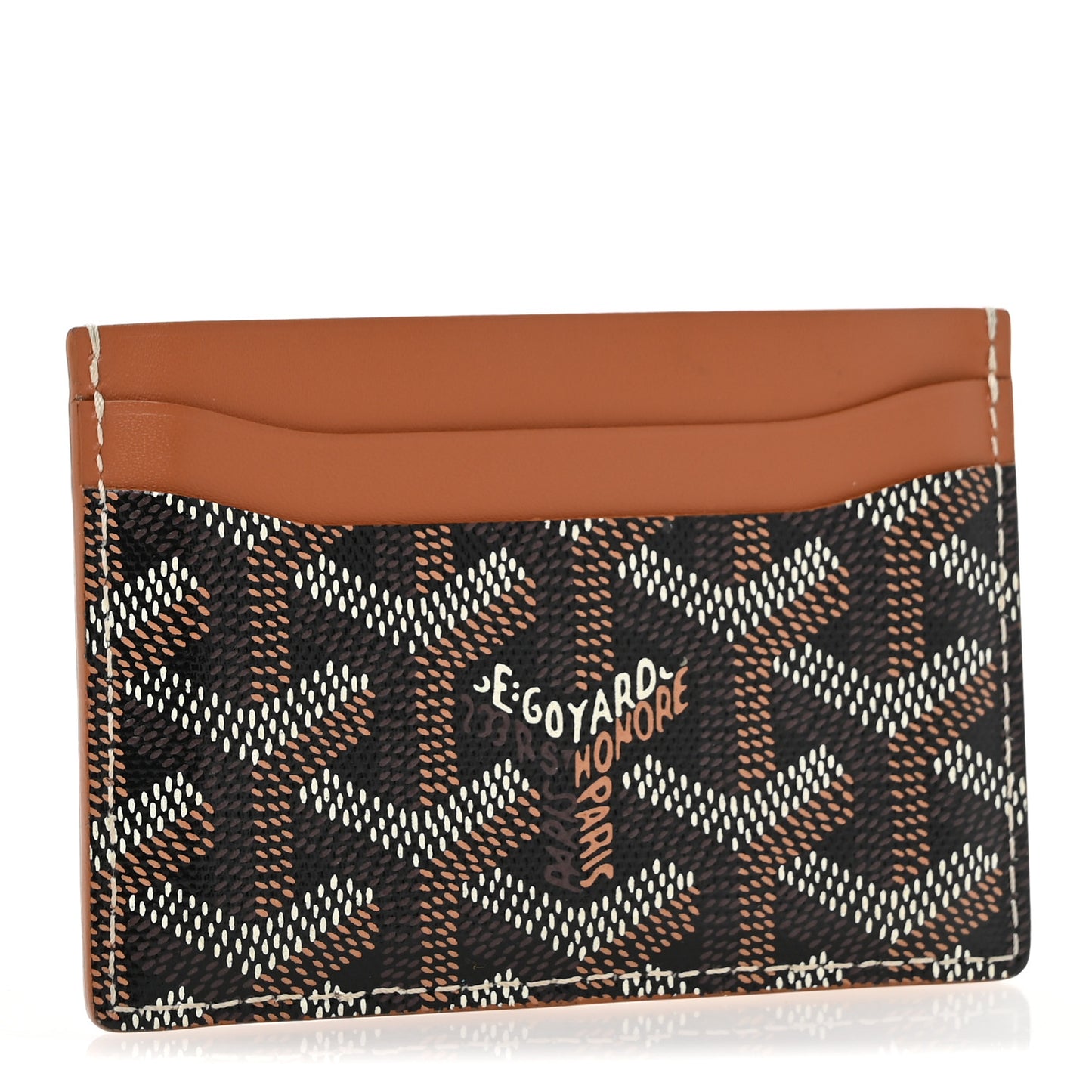 Goyardine Saint Sulpice Card Holder Black Gold