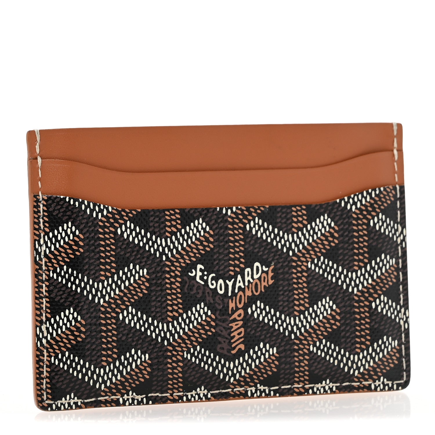 Goyard Goyardine Saint Sulpice Card Holder Black Gold 3 of 8