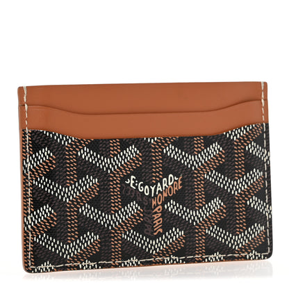 Goyard Goyardine Saint Sulpice Card Holder Black Gold 3 of 8