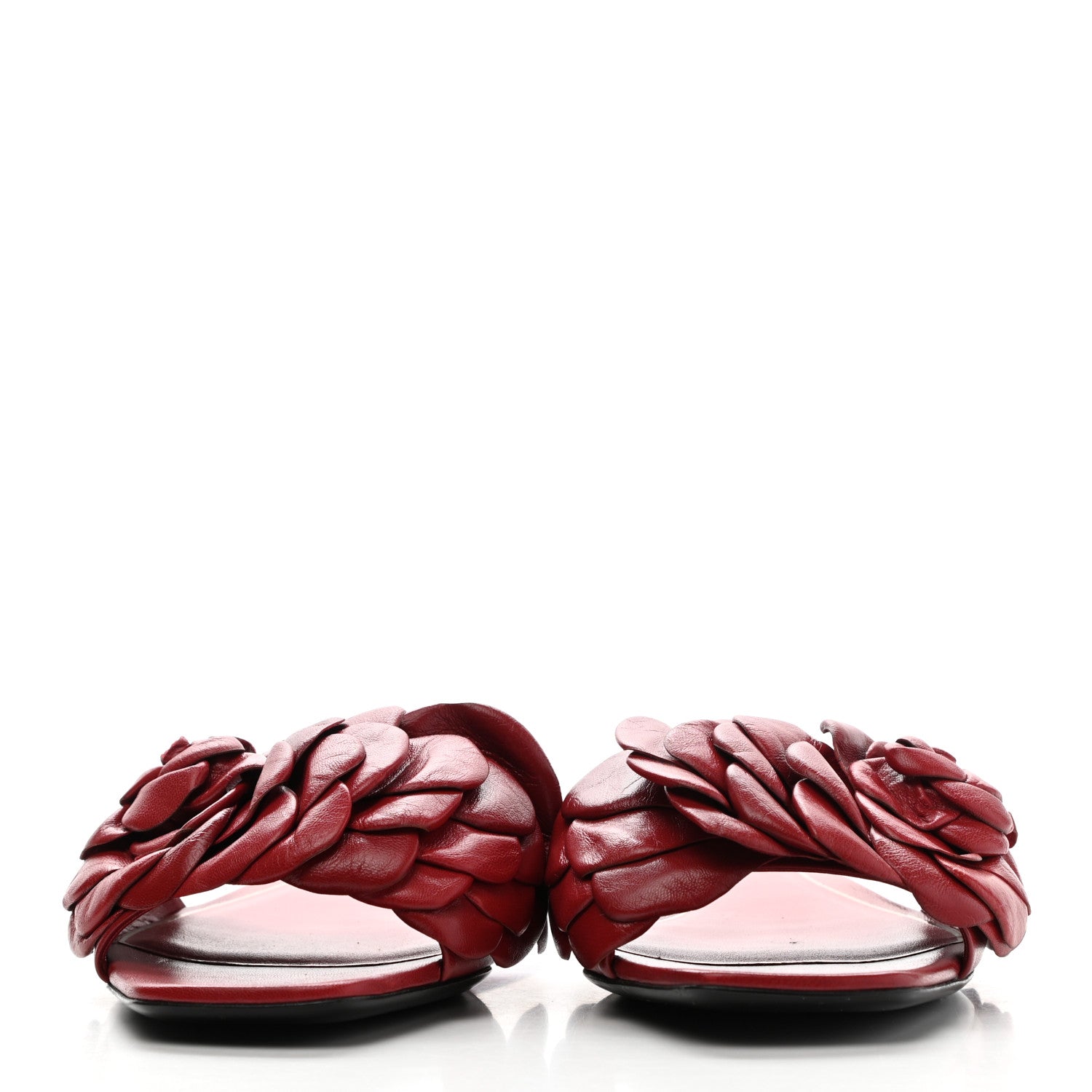 Valentino Garavani Nappa Atelier 03 Rose Edition Slide Sandals 38 Cerise 2 of 10