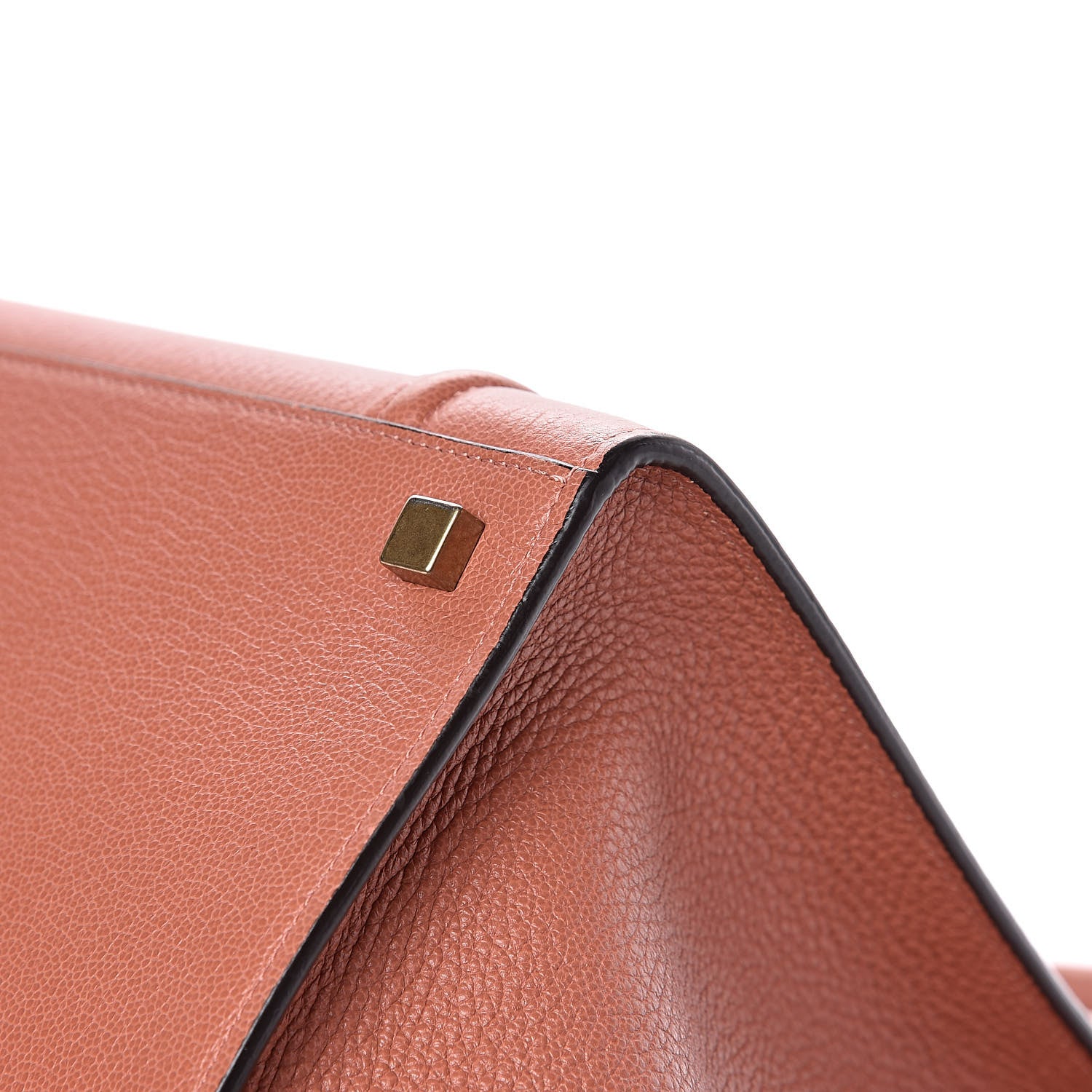 Celine Shiny Grained Calfskin Medium Phantom Luggage Terracotta 12 of 15