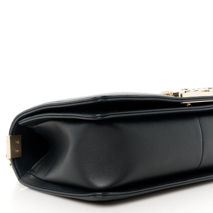 Chanel Calfskin Braided Medium Boy Flap Black 9 of 11