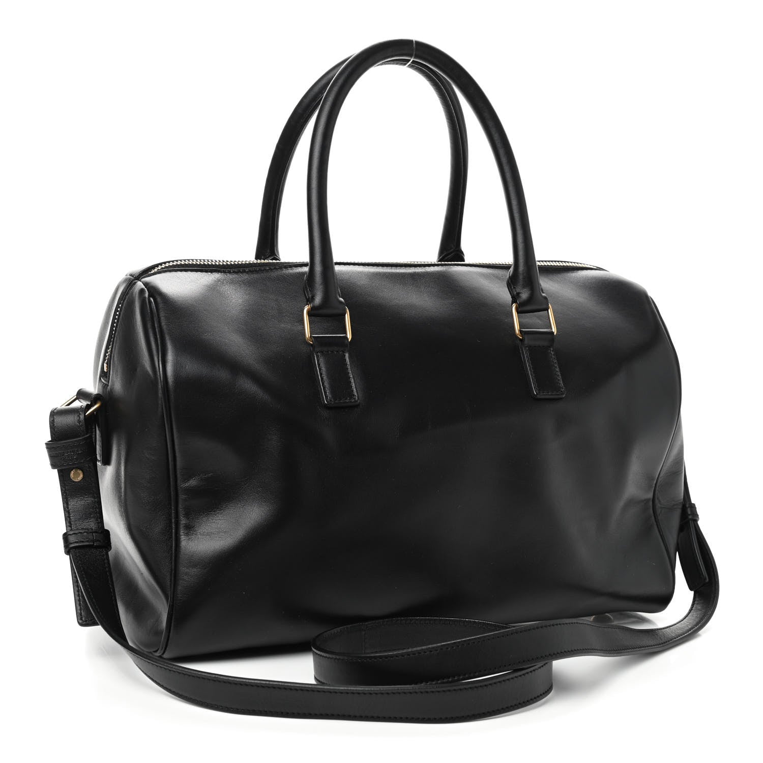 Saint Laurent Calfskin Classic Duffle 6 Black 3 of 10