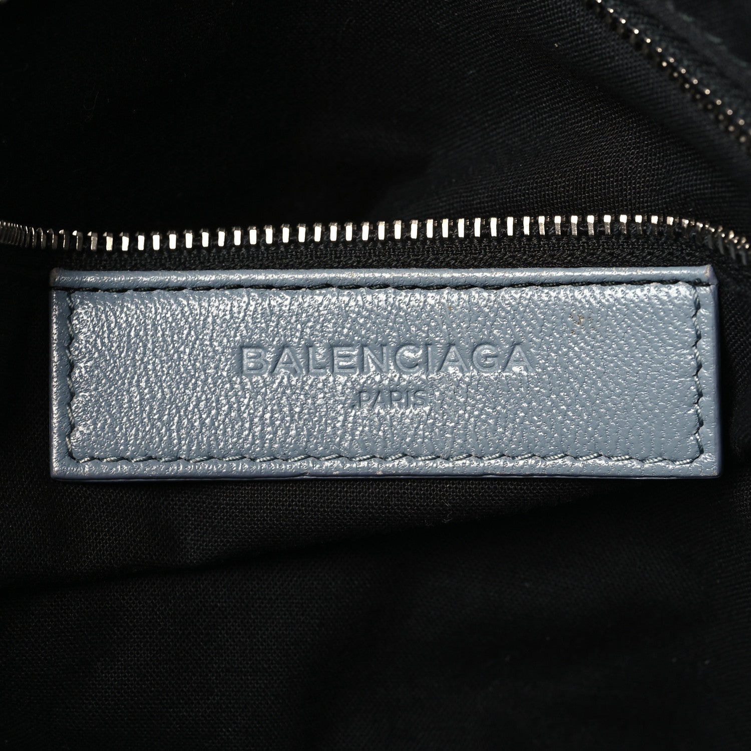 Balenciaga Chevre Silver Metallic Edge Hardware City Bleu Acier 7 of 14