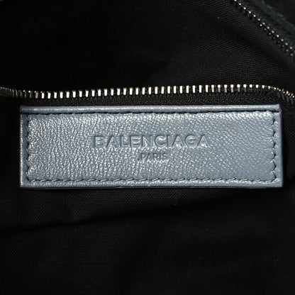 Balenciaga Chevre Silver Metallic Edge Hardware City Bleu Acier 7 of 14