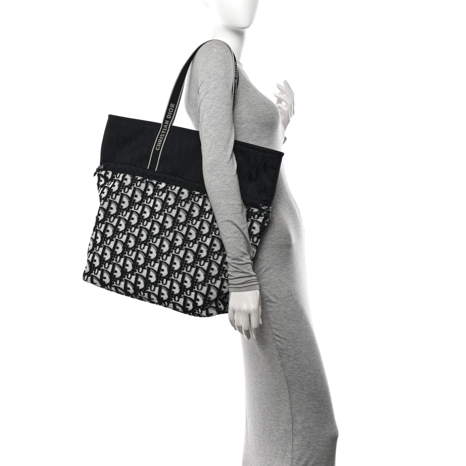Christian Dior Terry Oblique Reversible Bag Black 2 of 10
