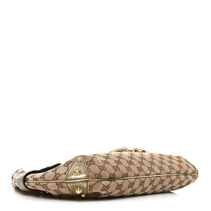 Gucci Monogram Horsebit Chain Hobo Gold 4 of 10