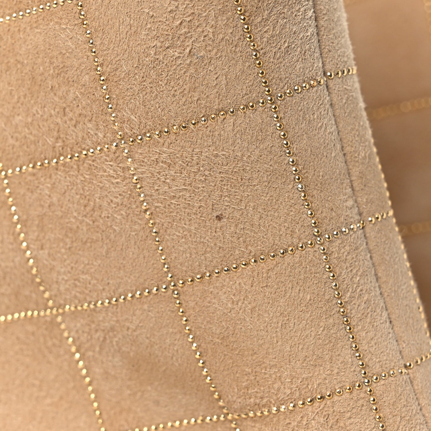 Suede Goatskin Grosgrain Cap Toe Shorts Boots 37 Beige Golden Black