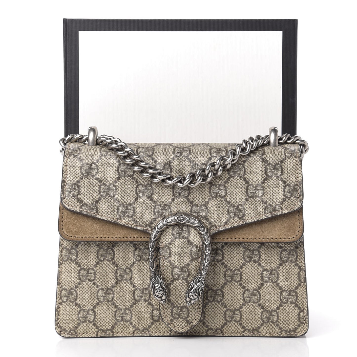 GG Supreme Monogram Mini Dionysus Shoulder Bag Taupe