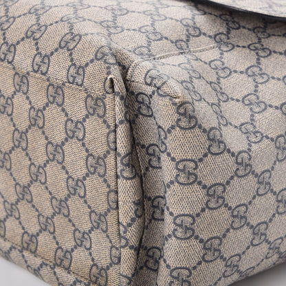 Gucci GG Plus Monogram Messenger Diaper Bag Navy 11 of 15