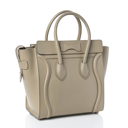 Celine Smooth Calfskin Micro Luggage Mastic 3 of 9