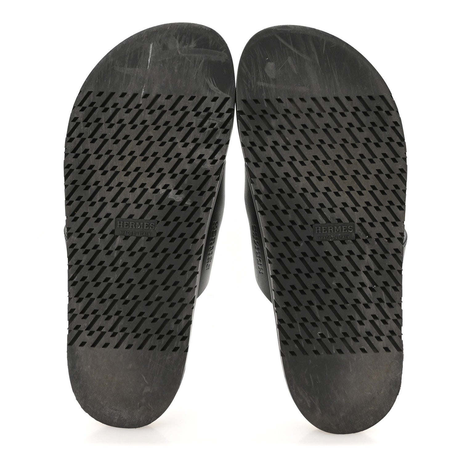 Hermes Calfskin Womens Chypre Sandals 39 Black 6 of 9