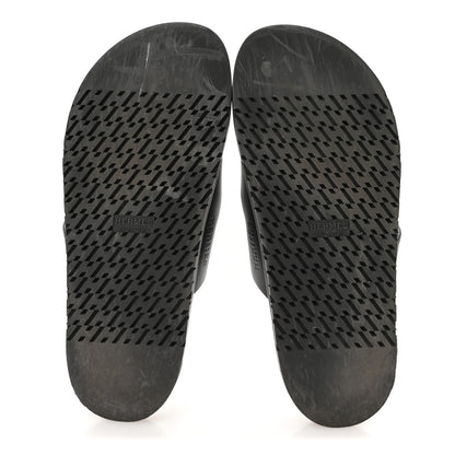Hermes Calfskin Womens Chypre Sandals 39 Black 6 of 9