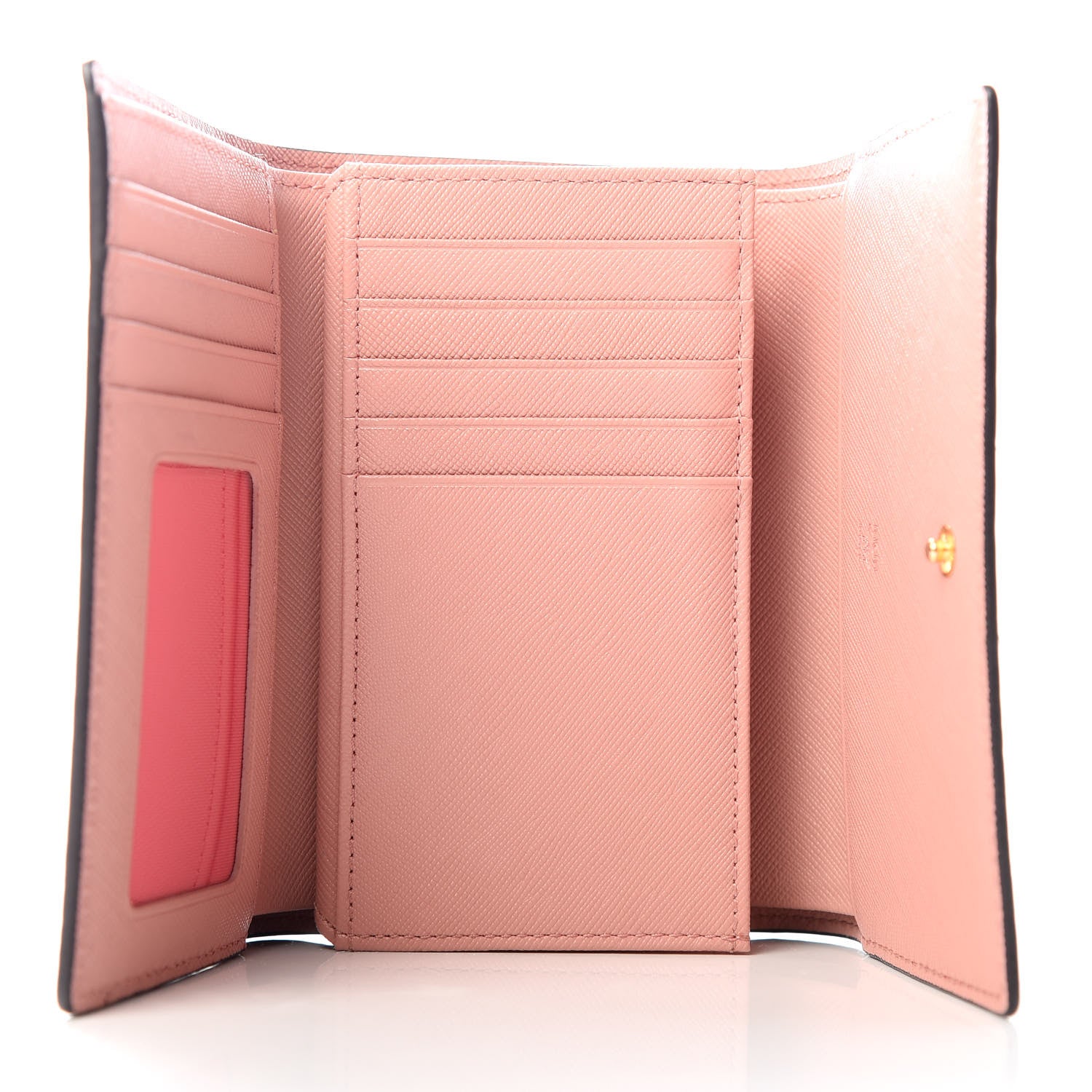 MCM Visetos Rabbit Tri-Fold Wallet Beige 5 of 8