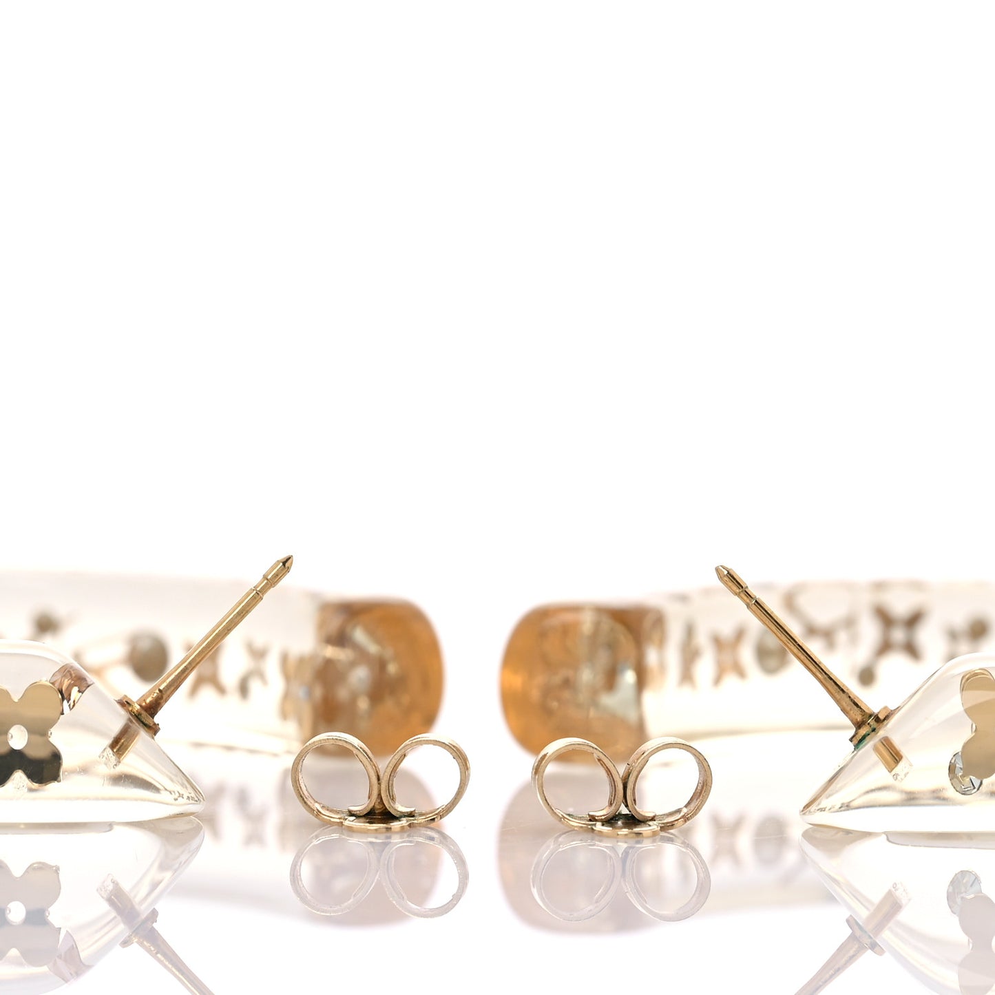 Inclusion Hoop Earrings Transparent