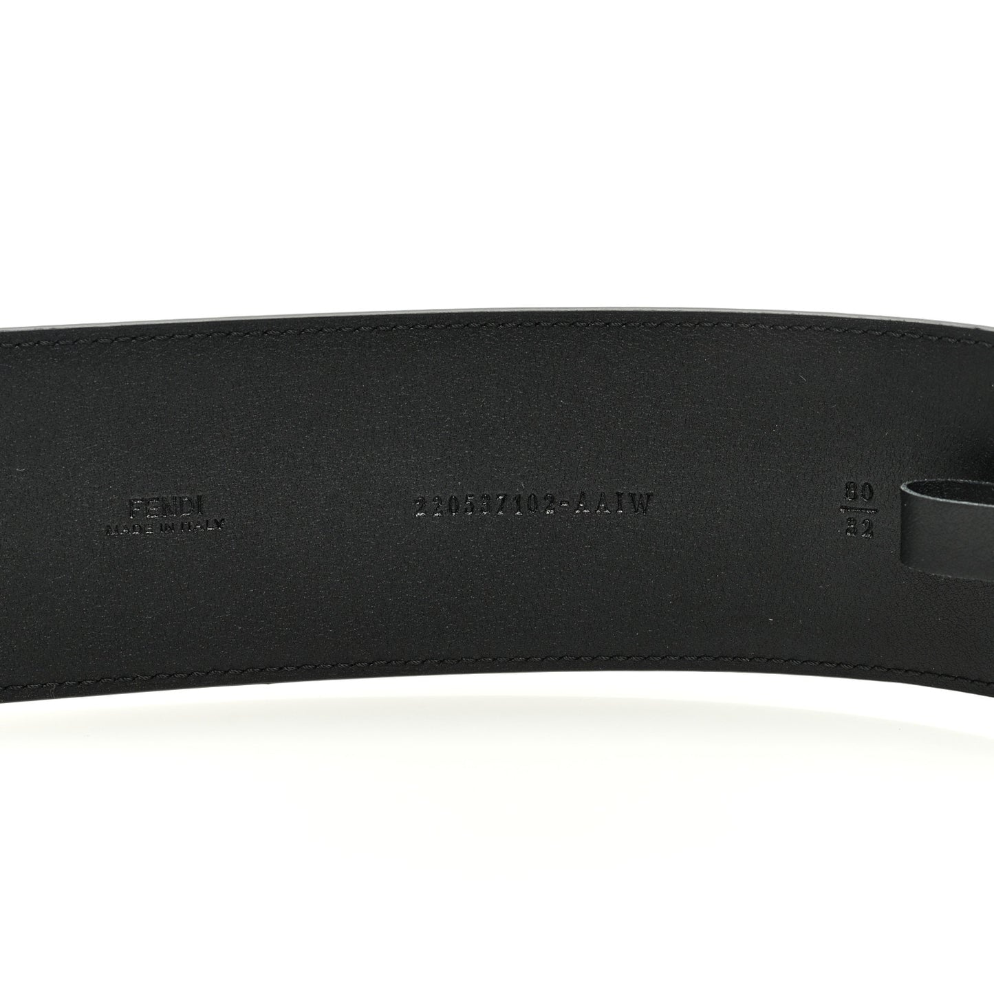 Vitello Grace FF Buckle Belt 80 32 Black