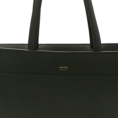 Khaite Pebbled Calfskin Crosby Tote Bottle Green 8 of 11