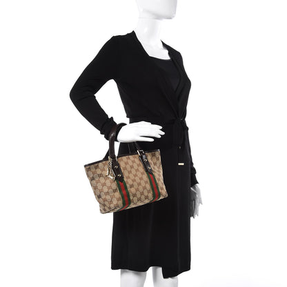 Gucci Monogram Small Jolicoeur Tote Dark Brown 2 of 8