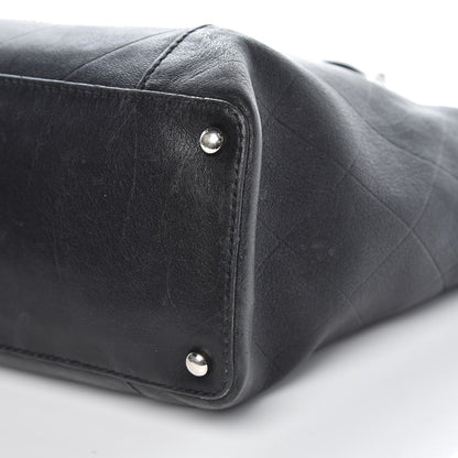 Chanel Calfskin Chevron CC All Day Long Boston Black 11 of 14