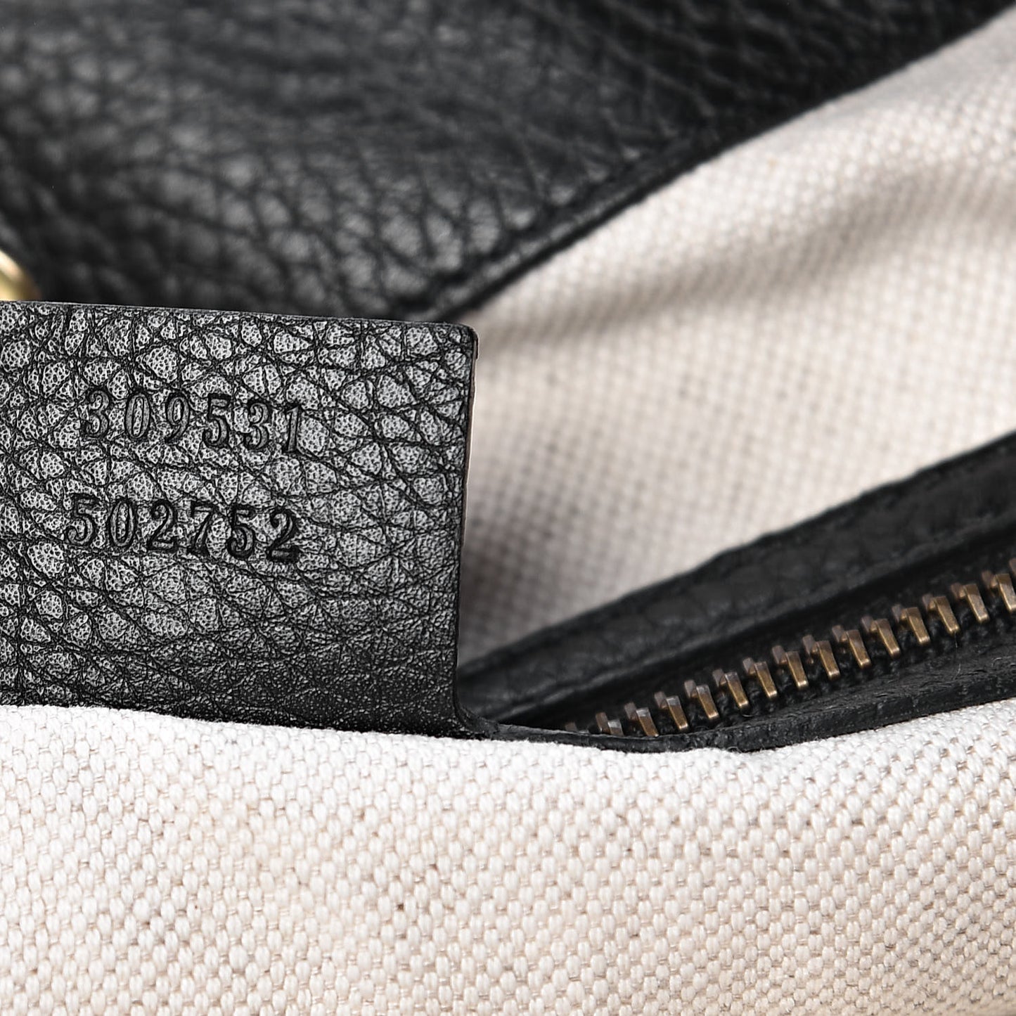 Pebbled Calfskin Medium Twill Shoulder Bag Black
