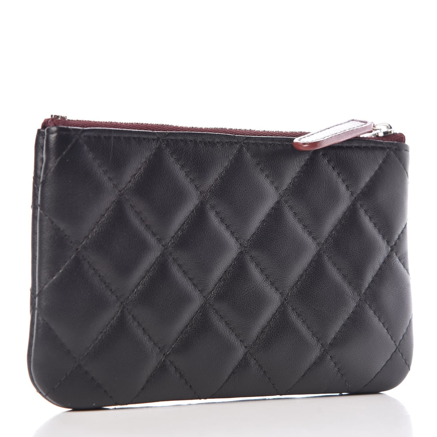 Chanel Lambskin Quilted Small Cosmetic Case Black 3 of 8