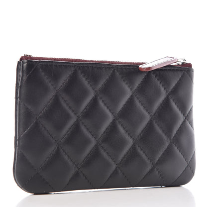 Chanel Lambskin Quilted Small Cosmetic Case Black 3 of 8