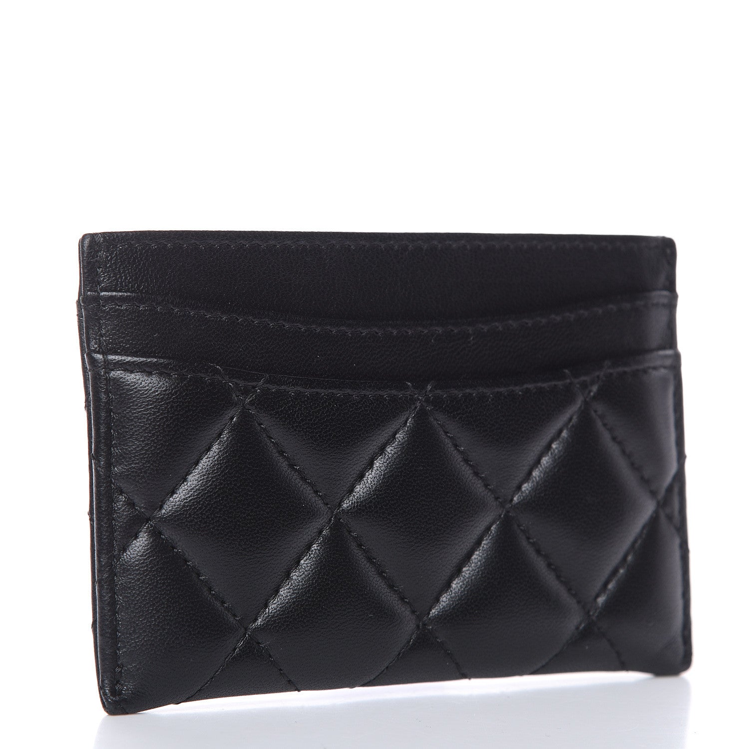 Chanel Lambskin Quilted Card Holder Black 3 of 10