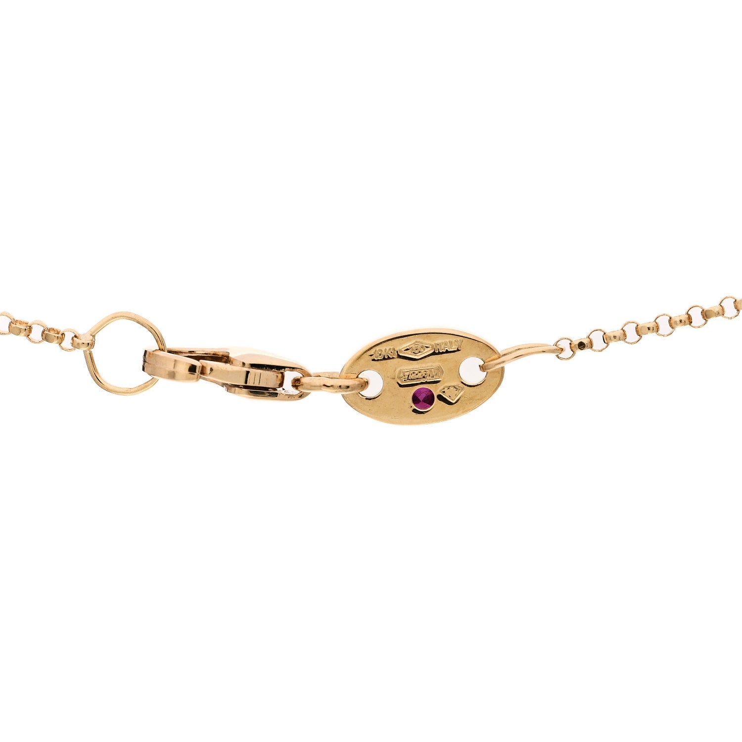Roberto Coin 18K Yellow Gold Diamond Princess Initial A Pendant Necklace 5 of 6
