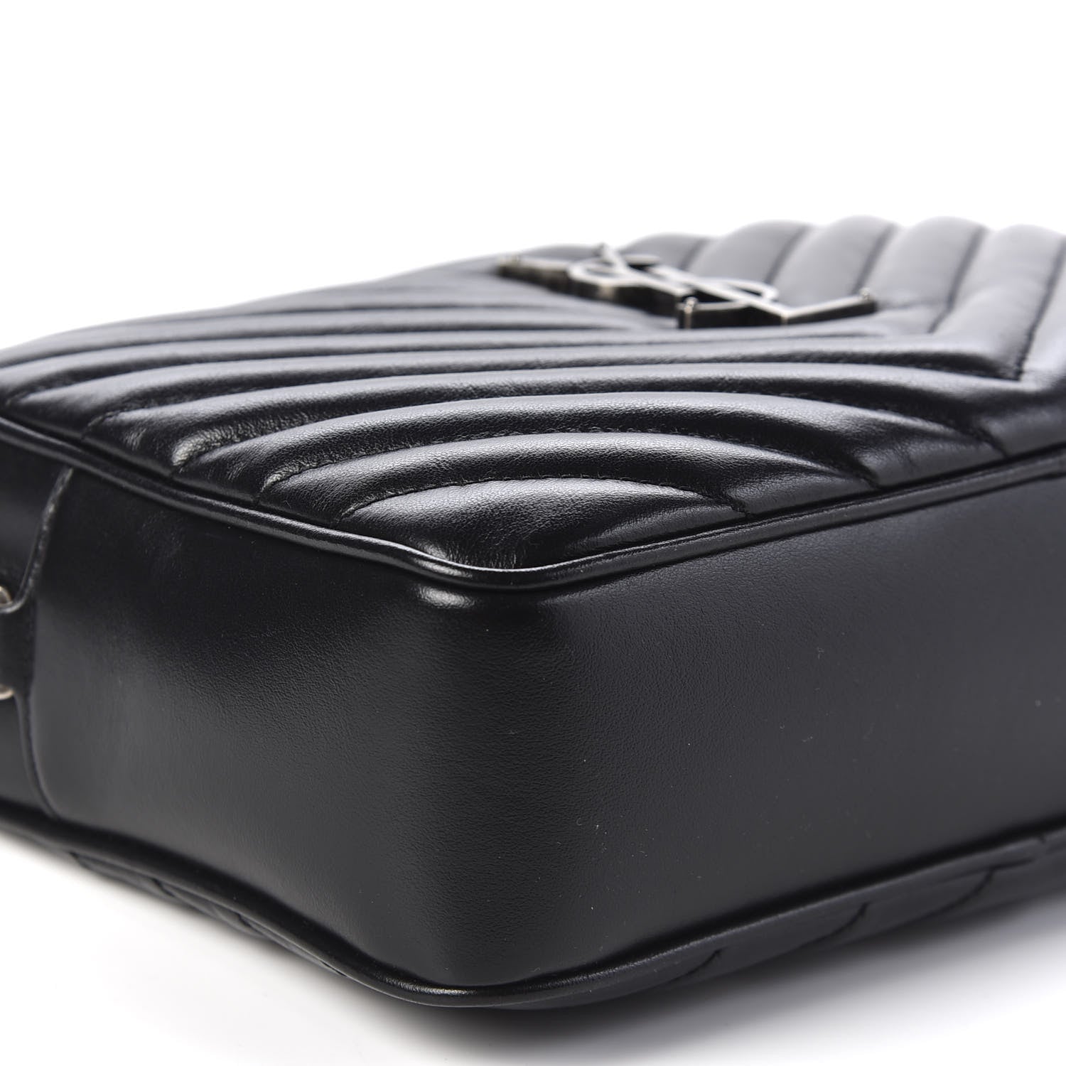 Saint Laurent Calfskin Matelasse Monogram Lou Camera Bag Black 5 of 9