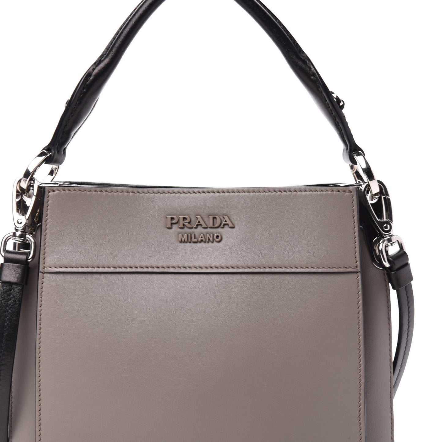 City Calfskin Small Margit Bag Argilla Black