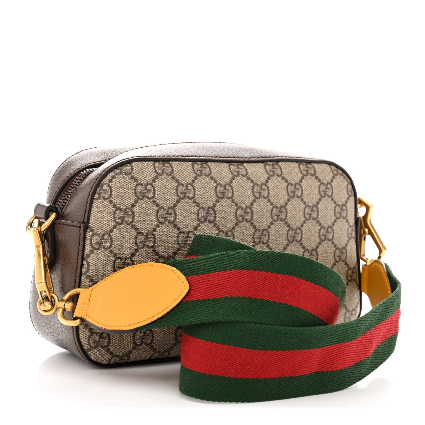 GG Supreme Monogram Web Neo Vintage Shoulder Bag Beige New Acero Crop