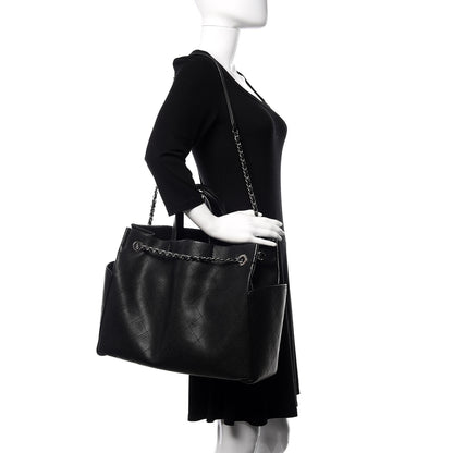 Chanel Grained Calfskin CC Pocket Tote Black 2 of 10