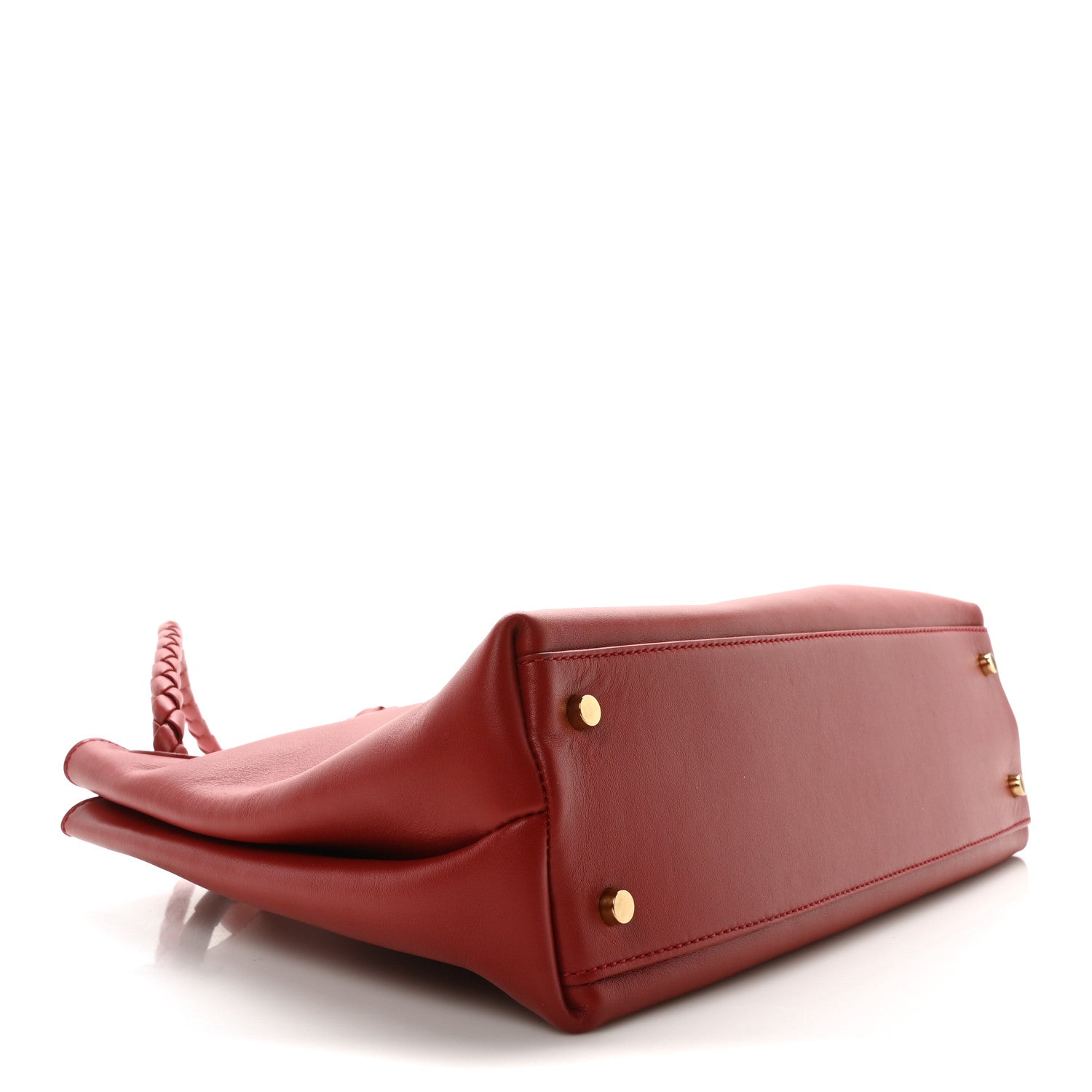 Bottega Veneta Silky Calfskin Medium Andiamo Shoulder Bag Barolo 4 of 9