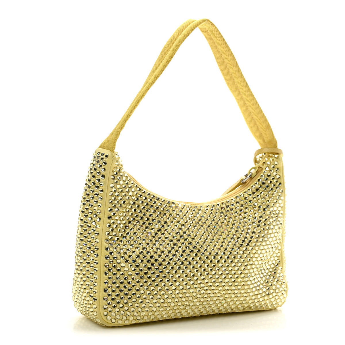 Satin Crystal Mini Re-Edition 2000 Bag Ananas