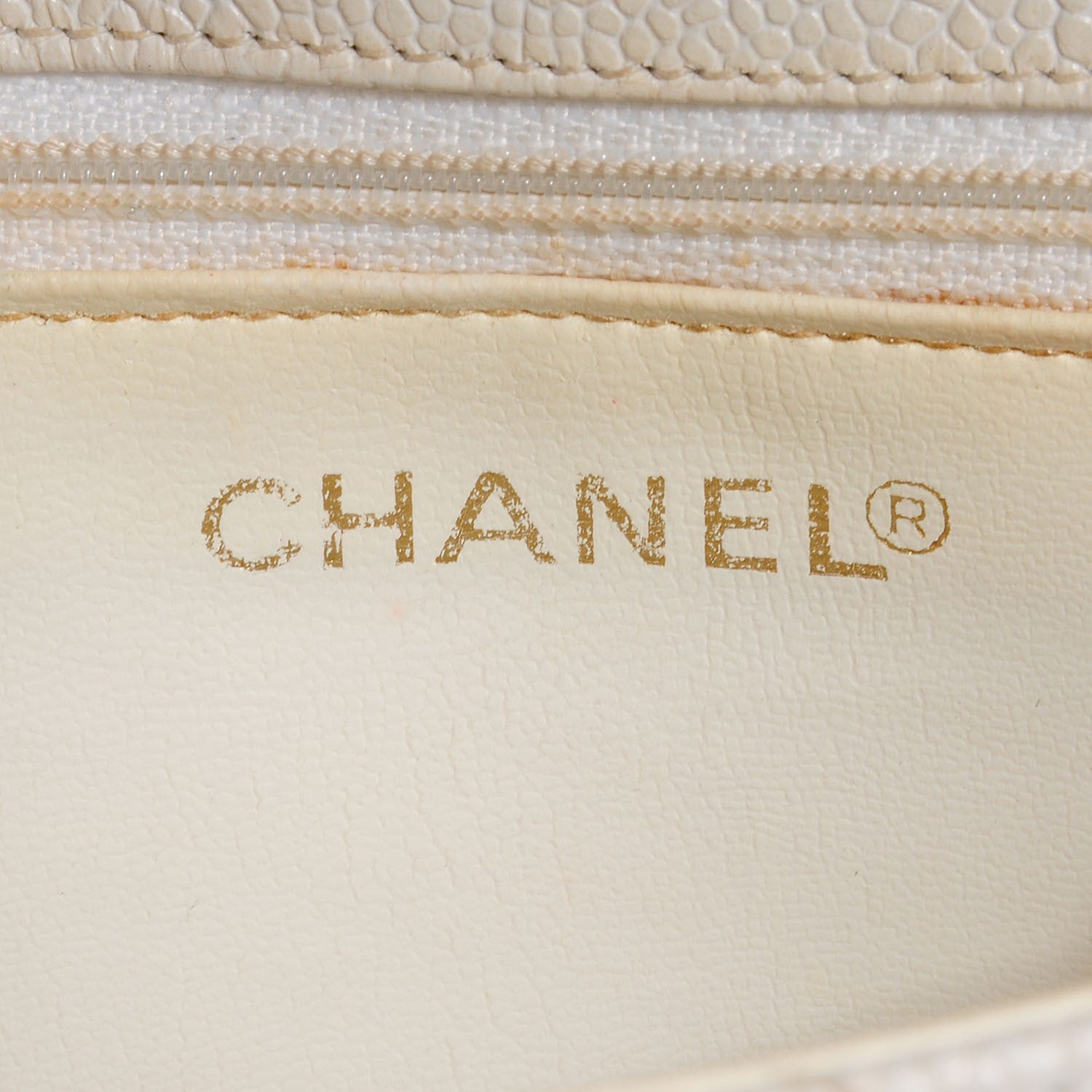 Chanel Caviar Quilted Crossbody Bag White 6 of 9