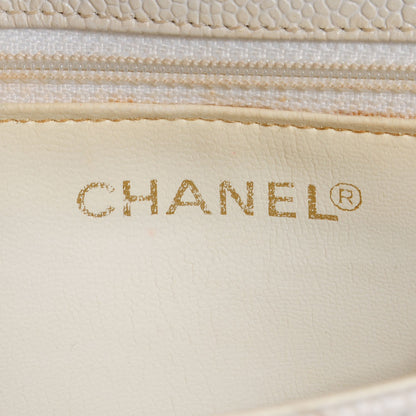 Chanel Caviar Quilted Crossbody Bag White 6 of 9