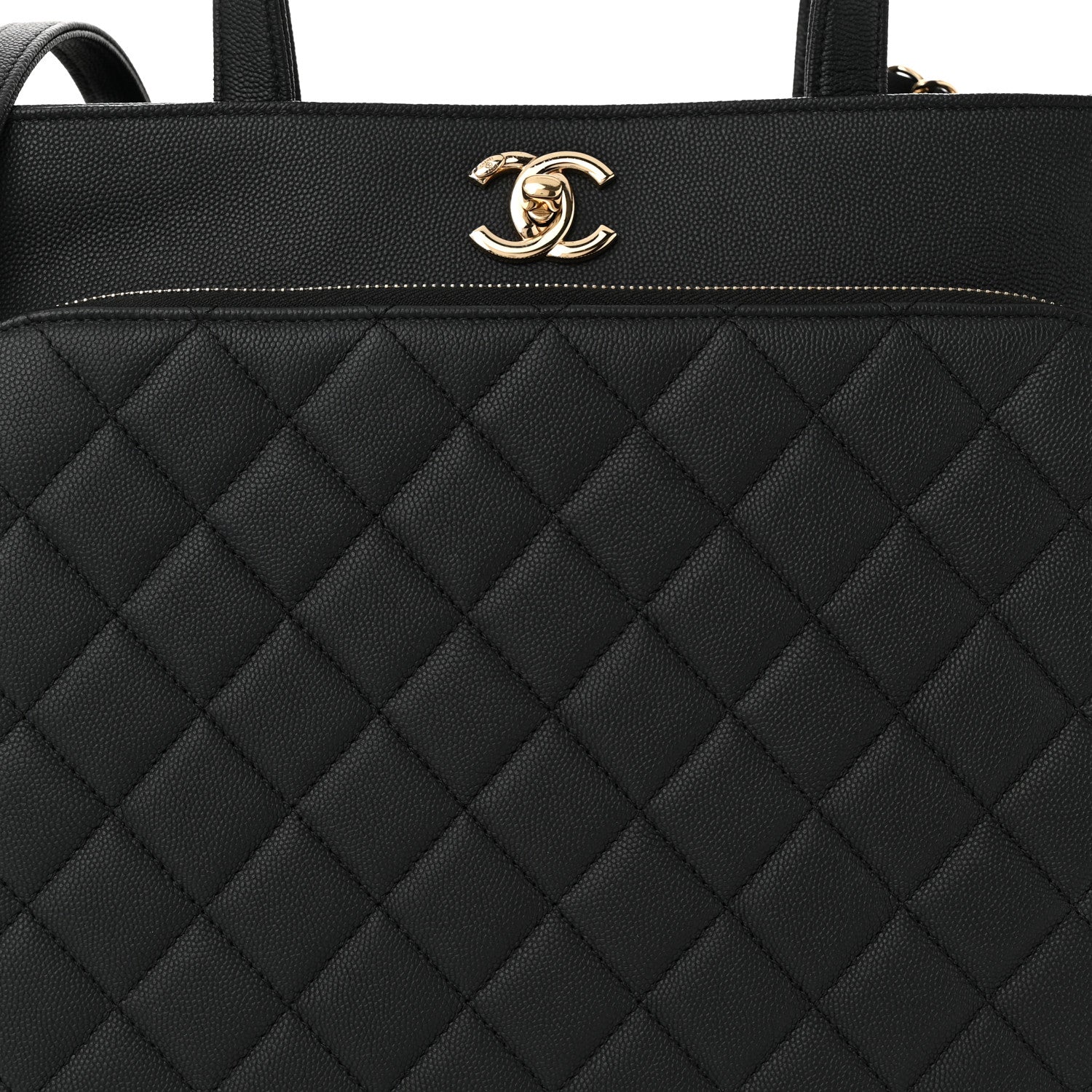 Chanel Caviar Quilted Large Business Affinity Shopping Bag Black 8 of 10