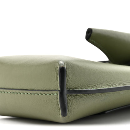 Loewe Calfskin Elephant Pouch Crossbody Bag Avocado 9 of 12