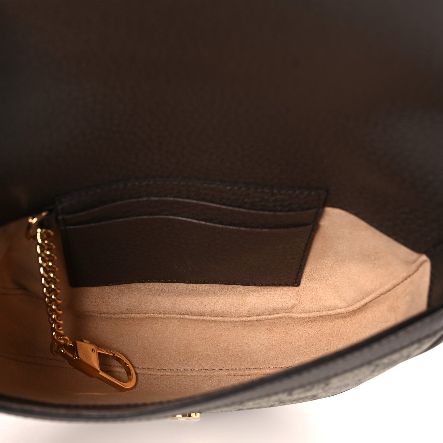 GG Supreme Monogram Textured Dollar Calfskin Web Mini Ophidia Flap Shoulder Bag Beige Ebony New Acero